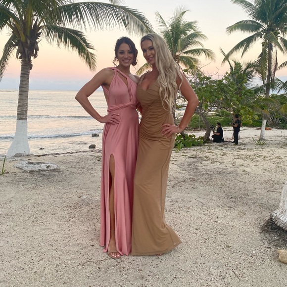 REVOLVE x Michael Costello Misha Maxi Dress in Nude - Medium - Picture 7 of 8